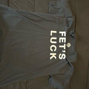 Danny Duncan Black Graphic T-Shirt Fets Luck